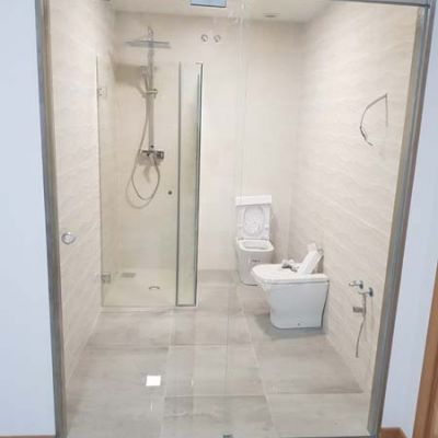 Puertas aéreas corredera para baño